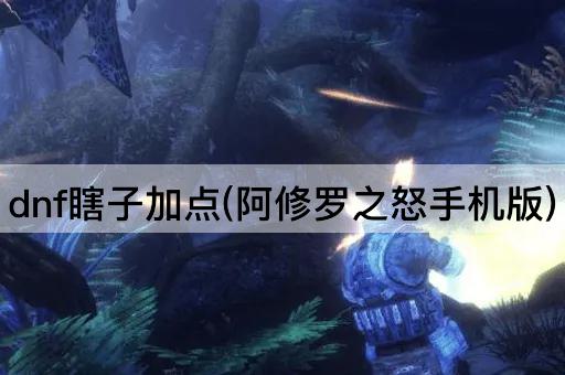 dnf瞎子加点(阿修罗之怒手机版)