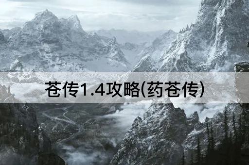 苍传1.4攻略(药苍传)