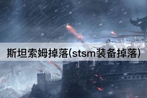 斯坦索姆掉落(stsm装备掉落)