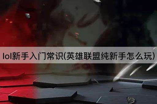lol新手入门常识(英雄联盟纯新手怎么玩)