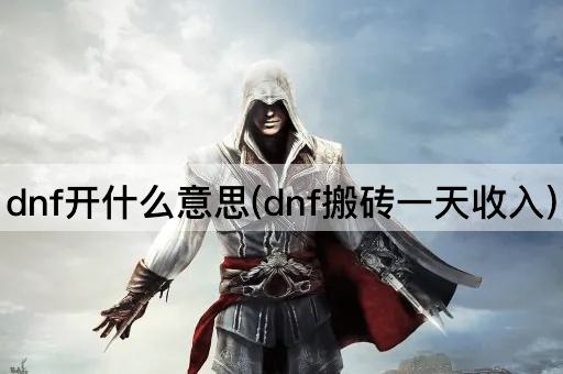 dnf开什么意思(dnf搬砖一天收入)