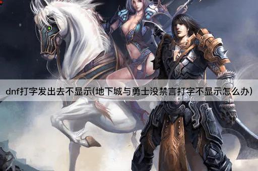 dnf打字发出去不显示(地下城与勇士没禁言打字不显示怎么办)