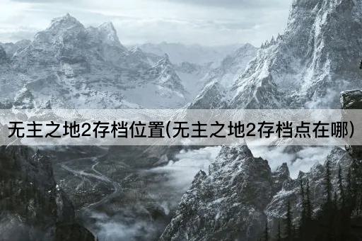 无主之地2存档位置(无主之地2存档点在哪)