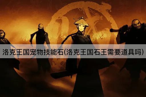 洛克王国宠物技能石(洛克王国石王需要道具吗)