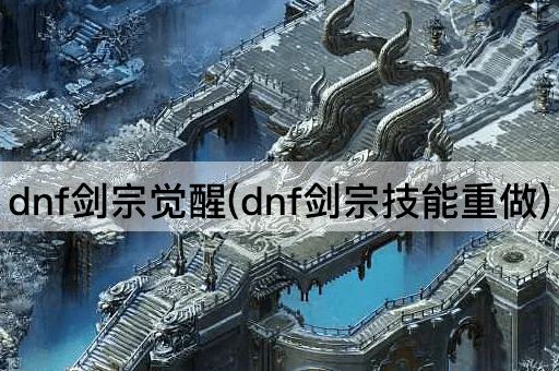 dnf剑宗觉醒(dnf剑宗技能重做)